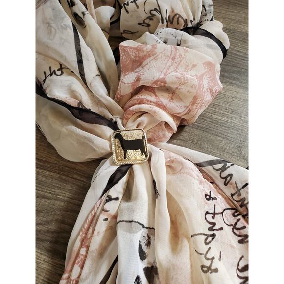 SLIDE Scarf Wild Rag Scarves Slide Western Cowgirl custom show goat ffa 4h gift - Picture 4 of 6